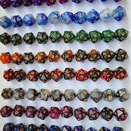 Colorful D20 Dice Set for RPG – Twenty-Sided Dice for Tabletop Games and Dungeons & Dragons