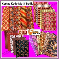 10 Pcs Kertas Kado Murah Motif Batik