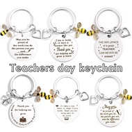 Teachers Day Keychain Metal Pendant Key ring farewell gift for colleague friends 畢業 禮物 紀念