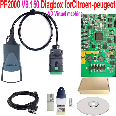 Latest Lexia 3 PP2000 For-Citroen Peugeot Diagnostic Tool with software diagbox V9.150 support new m