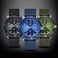 Men's Watches Classic Design Quartz Men's Fashion Wrist Watch Black Nylon Army Watch