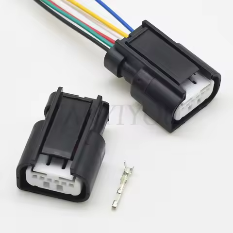 1 Set 6 Pin Way Auto Rear View Camera RVC Sealed Connector with Wires Automotive Wiring Cable Socket