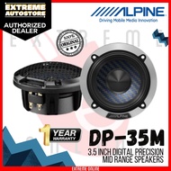 Alpine DP-35M Digital Precision Series 3 inch Mid Range Component Speaker 50W RMS 240W Peak Power