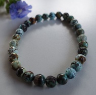 天然老綠松石手鏈 手串 西藏老綠松石 藏傳老绿松石 古董文玩