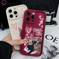 Compatible For Redmi K40 K20 K30 Pro Zoom K30 Ultra Redmi Note 8 Pro Note 12T Pro 5G Casing Fashion Cool Sunglasses Cat Pattern Eyes Angel Eyes Phone Case Soft Protective Cover