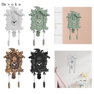 Devoko Cuckoo Clock Wall Clock with Hourly Chime Stylish Plastic Mechanism for Wall Home Office Deco