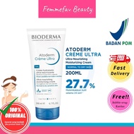 BioDerma Atoderm Creme Ultra 200 ml - Face Body Moisturizer for Normal Skin Dry// Moisturizer Facial