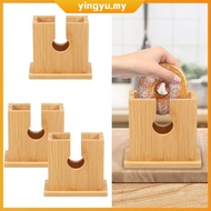 Bagel Slicer Holder Bamboo Bagel Cutter Slicer Smooth Bagel Slicer Multifunctional Bagel Cutter for 