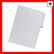 LIHIT LAB Clear File, Clear Folder with 3D Index, 5 Sheets, Milky White, G6305-1