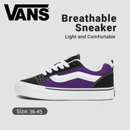 1 Vans Knu Skool Sneakers Running Shoes Purplish black Student Comfort