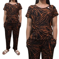 Casual Panjama Terno Blouse For Adults Women FREESIZE ONLY can fit up to large Cotton Spandex Pambah