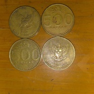 Uang koin kuno Rp 500,- Bunga Melati tahun 1991 1992