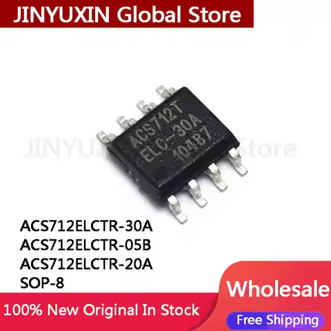 10pcs ACS712ELCTR-20A SOP-8 ACS712-20A ACS712T ACS712TELC-20A ACS712 ACS712ELCTR-05B ACS712ELCTR-30A