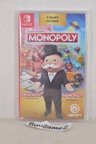 (全新) OLED Switch Monopoly 大富翁 地產大亨: 瘋樂 + 地產大亨 1 (美版, 中文/ 英文)