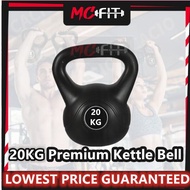 MCFIT 20KG Premium Kettle Bell Gym Training Plastic Coating Kettlebell dumbbell weight lifting Kettle Bell Women 壶铃