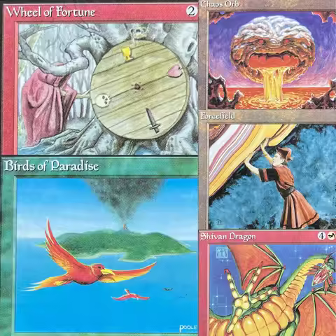 BETA NORMAL2/001 Tcg proxy Wheel of Fortune magical cards black lotus Force of Nature Sedge Troll ga