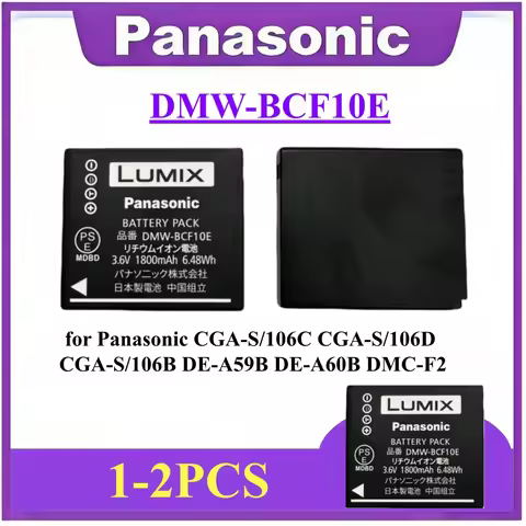 Original DMW-BCF10E DMW BCF10E DMWBCF10E Camera Battery for Panasonic CGA-S/106C CGA-S/106D CGA-S/10