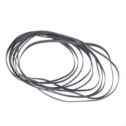 4mm Flat Rubber Belt for Vintaged Cassette Players Electronics 102-135mm Fold 24BB