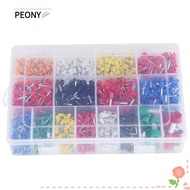 PEONYSG 2120PCS Wire Crimp Connector, 22AWG-5AWG Copper Wire Insulated End Terminal, "Heavy Duty Pla