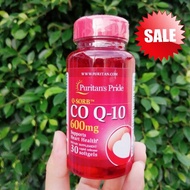 50% Sale!!!EXP:09-12/25 โคคิวเท็น Q-SORB™ CoQ10 600 mg 30 or 60 Rapid Release Softgels (Puritans Pri