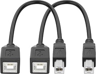 XMSJSIY USB 2.0 Type-B Printer Extension Cable USB-B Male to Female Print and Data Transfer Cable Co