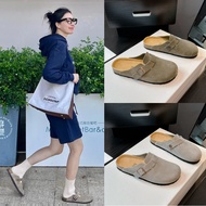 Clog Boston Birken/stock Unisex - Cork Sole Leather Sandals for Men & Women Outdoor Comfortable Shoe