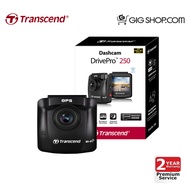 กล้องติดรถยนต์ Transcend DrivePro 250 (DP250) Wi-Fi + GPS   ฟรี  Memory MicroSD Card 32GB ในกล่องสาม