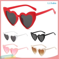 LK--Vintage Eye Sunglasses Heart Shaped High Translucency Lens Trendy Retro Decorative Cosplay Sun Glasses for Women