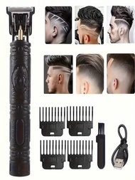 T9 電動理髮器/1 件佛像黑/電動理髮器理髮器男士電動推剪