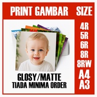 4R 5R 6R 8R  A4 A3  Photo Print Cuci Gambar / A4 Photo Print / Digital Photo Printing
