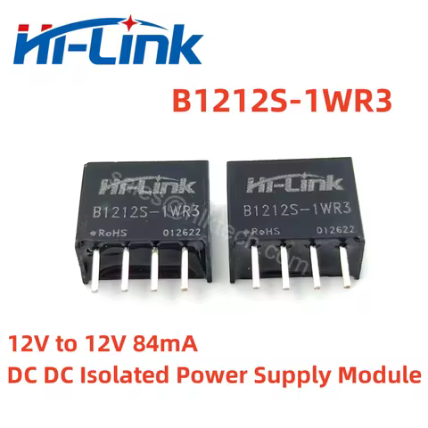 Free Shipping DC/DC B1212S-1WR3 1W 12V to 12V output isolation power supply module constant voltage