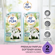 [TWIN PACK] ar FÜM Premium Parfum Softener 600ml Refill | Remove 99.9% Bacteria & Dust-Mite | Long-l