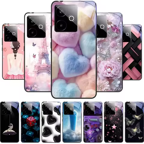 For Realme GT7 Pro 5G Case Black Tempered Glass Case Hard Cover For Realme GT 7 Pro GT7 T RealmeGT 7
