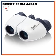 Vixen Compact Lightweight Binoculars 8x21 White 8x Magnification for Lunar Eclipse, Stargazing, Cons