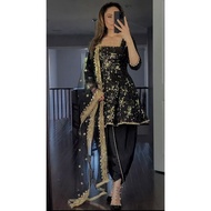 PUNJABI STYLE 5544 GEORGETTE EMBROIDERED DHOTI STYLE SALWAR SUIT WITH DUPATTA