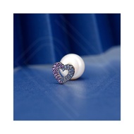 Hong Kong Straight Hair APM Monaco Earrings Single Love Freshwater Pearl Fashion Jewelry AE12622MY