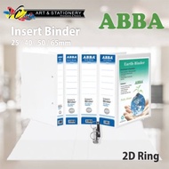 Abba 2D Ring File PVC A4 White 25 / 40 / 50 / 65mm Fail Puith File Organiser