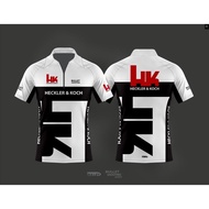 Heckler&Koch Special Edition Editor's Design 3D Tactical Design Zipper Polo Shirt - Free Customizati