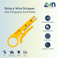 Rotary Wire Stripper RJ45 Cable Stripping Tool Yellow Stripping