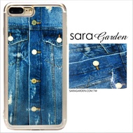 【Sara Garden】客製化 軟殼 蘋果 iphone7plus iphone8plus i7+ i8+ 手機殼 保護套 全包邊 掛繩孔 丹寧牛仔襯衫
