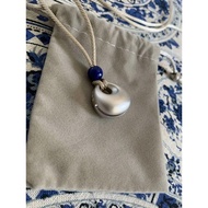 Decompression Necklace Anti-emo Handy Tool~Mini Silver Wooden Fish Pendant Necklace Niche Antique De