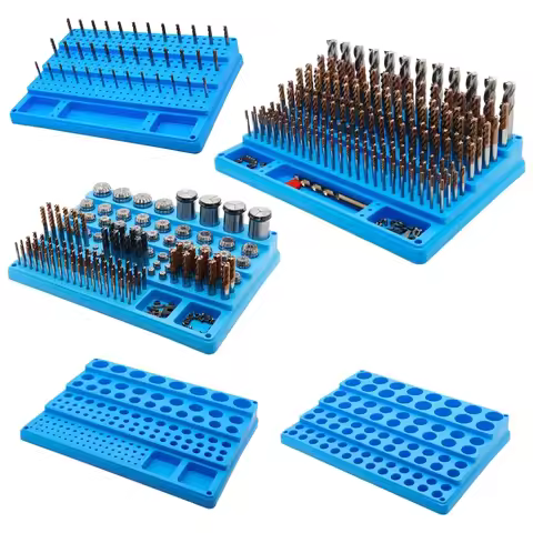 82-288 Holes CNC Storage Box Organizers Box Drill Bit Plastic Tool Holder Organizer End Milling Tool