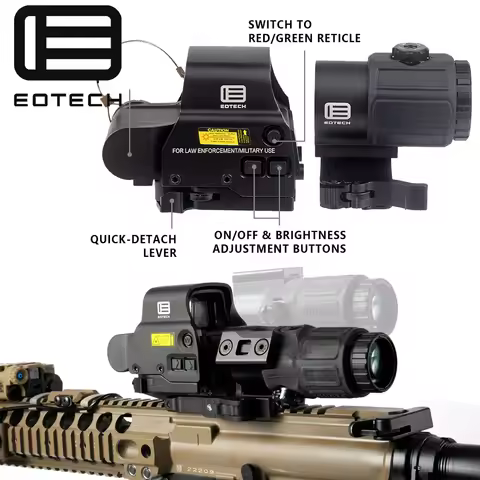 Eotech G33 G43 G45 Sight Fixed 3X 5X Magnifier Scope Eotech 551 552 553 558 Holographic Sight UNITY 