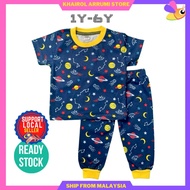 (1-6Y) Baju Tidur Budak Kanak-Kanak 1-6 TAHUN Kids Pyjamas Boys Girls Lelaki Perempuan Pijamas Kanak Cantik Murah Borong