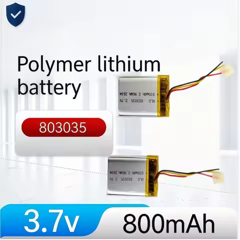High energy density 803035 polymer lithium battery with 3.7v and 800mAh is now available to protect 
