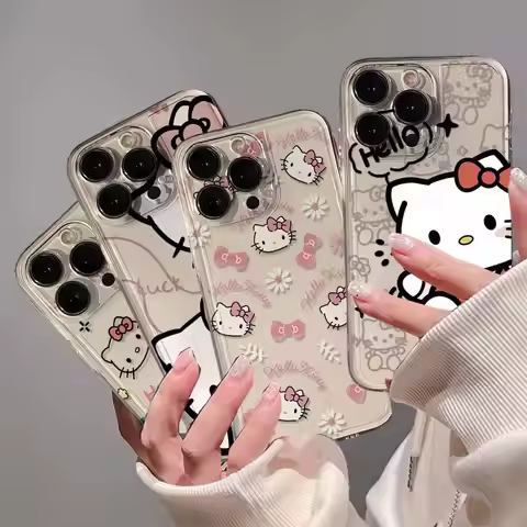 Sanrio Ins Hello Kitty Phone Case For Xiaomi Redmi Note 13 Pro 5G 12 4G 12S 13C 12C 10C 11 10 10S 11