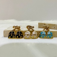 Celebrity Style Super Cute Bikini Pendant 6D Pure Gold 999 (24K) Gold+Enamel 24 Hours Shipping Let Y