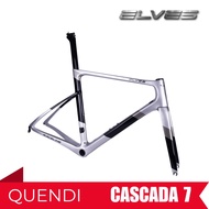 Elves Quendi Road Bike Carbon Frame Glossy Silver Copper Black / Rim Brake