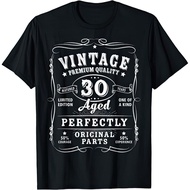 Vintage 30Th Birthday All Original Parts 30 Years Bday Gift T Shirt