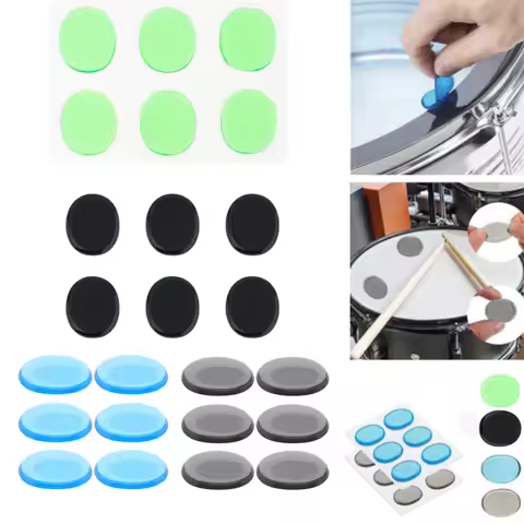 6/12/24pcs Drum Muted Gel Pad Silicone Jazz Snare Drum Muffler Cover Cap for Jazz Snare Electronic D